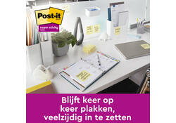 Memoblok Post-it Z-Note S330 Super Sticky 76x76mm geel