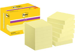 Memoblok Post-it 622 Super Sticky 47,6x47,6mm geel