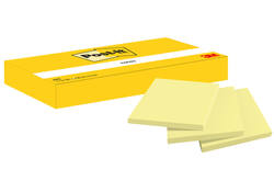 Memoblok Post-it 653 38x51mm geel