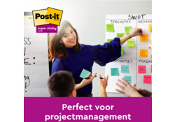 Memoblok Post-it 654 Super Sticky 76x76mm 90 vel rainbow