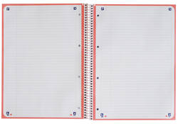 Notitieboek Oxford Classic Europeanbook A4+ 4-gaats lijn 80vel roze