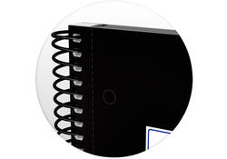 Notitieboek Oxford Classic Europeanbook A4+ 4-gaats ruit 5x5mm 80vel zwart
