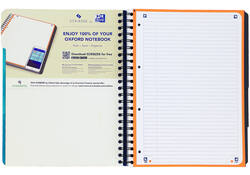 Projectboek Oxford School A4+ lijn 4-gaats 240 pagina's 80gr aqua