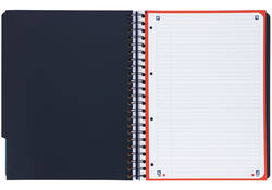Projectboek Oxford School A4+ lijn 4-gaats 240 pagina's 80gr aqua