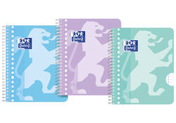 Collegeblok Oxford School A5+ lijn 17-gaats 160 pagina's 80gr pastel scratch&win assorti