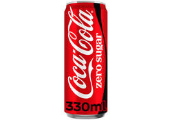 Frisdrank Coca Cola zero blik 330ml
