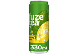 Frisdrank Fuze Tea Black Tea sparkling lemon blik 330ml