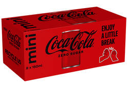 Frisdrank Coca Cola zero blik 150ml