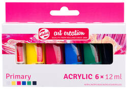 Acrylverf Talens Art Creation Primary 12ml set à 6 kleuren