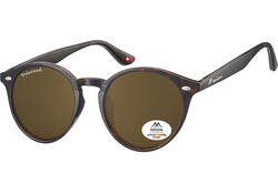 Zonnebril Montana met bruin gepolariseerd rond glas turtle