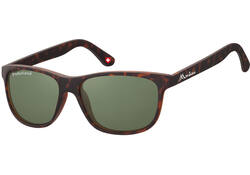 Zonnebril Montana met groen G15 gepolariseerd glas mat turtle