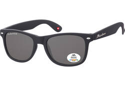 Zonnebril Montana met smoke gepolariseerd glas zwart