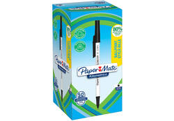 Balpen Paper Mate Kilometrico Recycled medium zwart