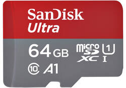 Geheugenkaart Sandisk MicroSDXC Ultra 64GB (140mb/s C10 - SDA UHS-I)
