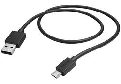 Kabel Hama USB-A - micro-USB 2.0 1 meter zwart