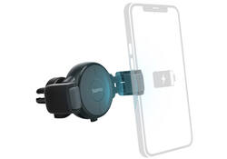 Autolader Hama draadloos QI-Charge 10W antraciet