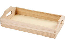 Dienblad Creativ Company hout 30x17x5cm