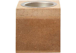 Waxinelichthouder Creativ Company 6x6x6cm MDF