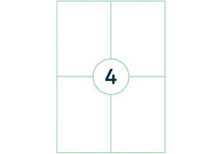 Etiket Qbasic A4 1.000 vel 105x148mm 4000 labels