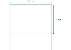 Etiket Qbasic A4 1.000 vel 210x148mm 2000 labels