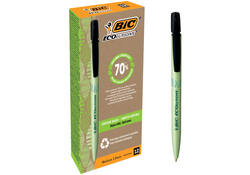 Balpen Bic Ecolutions media clic bio-based medium zwart