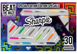Viltstift Sharpie rond Beat the Maze fijn assorti pak à 30 stuks