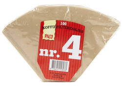 Koffiefilter Paco bruin nummer 4 100 stuks