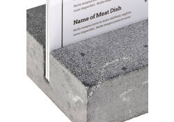 Kaarthouder Europel A4 Polystone antraciet
