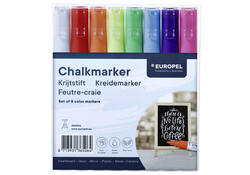 Krijtstift Europel 3mm assorti etui 8 stuks