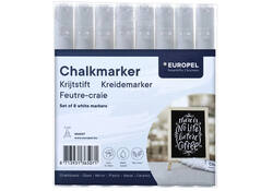 Krijtstift Europel 3mm wit etui 8 stuks