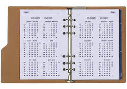 Organizer Kalpa Clipbook A5 inclusief agenda 2024-2025 7dagen/2pagina's slangprint bruin