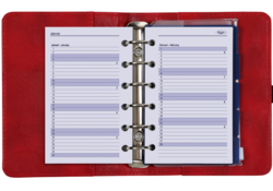 Organizer Kalpa Pocket inclusief agenda 2024-2025 7dagen/2pagina's rood