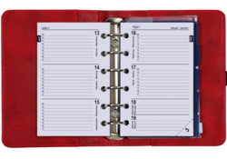 Organizer Kalpa Pocket inclusief agenda 2024-2025 7dagen/2pagina's rood