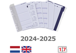 Organizer Kalpa A5 inclusief agenda 2024-2025 7dagen/2pagina's nerf rood