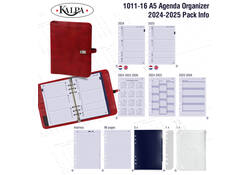 Organizer Kalpa A5 inclusief agenda 2024-2025 7dagen/2pagina's nerf rood