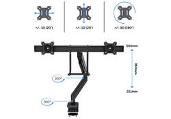 Monitorarm Fellowes Eppa Crossbar wit