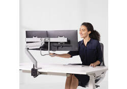 Monitorarm Fellowes Eppa Crossbar zilver