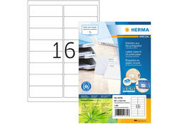 Etiket HERMA recycling 10730 99.1x33.8mm 1280stuks wit