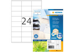 Etiket HERMA recycling 10728 70x36mm 1920stuks wit