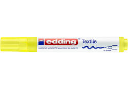 Viltstift edding 4500 textiel rond 2-3mm neon geel