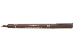 Fineliner Uni-ball Pin brush fijn sepia