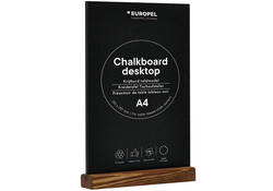 Krijtbord Europel tafelmodel A4 staand natural