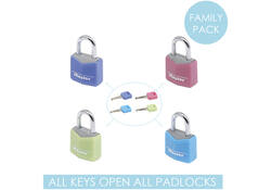 Hangslot MasterLock 4 assorti alu 20mm