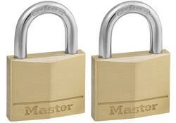 Hangslot MasterLock 2 gelijksluitend messing 40mm