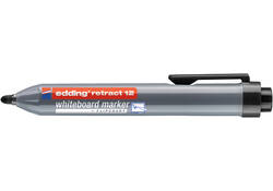 Viltstift edding 12 whiteboard drukknop rond 1.5-3mm zwart