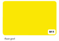 Etalagekarton Folia 1-zijdig 48x68cm 380gr nr911 fluor geel