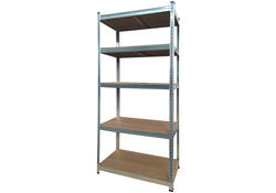 Stellingkast BRASQ 5 borden 90x40x180cm SU175 max 875 KG zilver