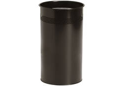 Papierbak BRASQ 21 liter rvs zwart