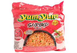 Noodles Yum Yum garnaal bami 5-pack 5x60gr
