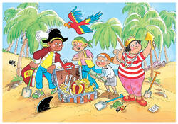Puzzel Jan van Haasteren Junior 13 Treasure Hunt 150 stukjes